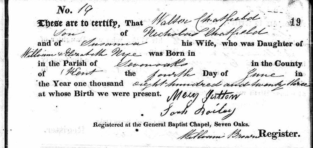 CHATFIELD Walter 1823-1840 Baptism cert.jpg